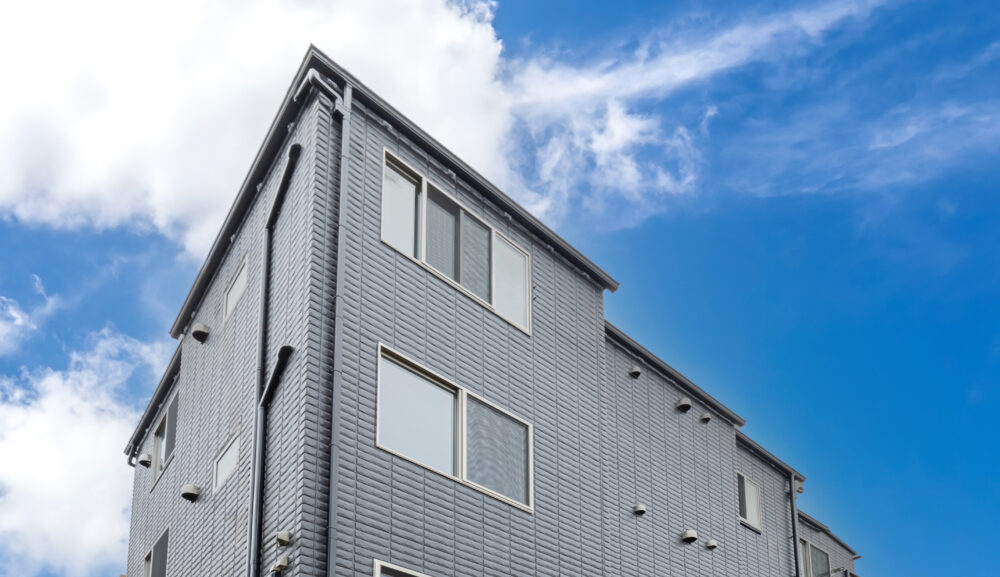 【施工事例】鉄骨造4階建てマンション／東京都立川市（Kフレーム工法）